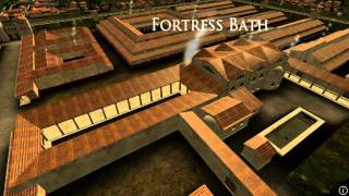 Animation of ancient Roman Fort in Caerleon Wales [upl. by Oirogerg]