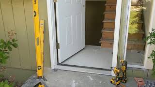 Jeld Wen Front Door Installation  Really crappy products and craftsmanship PART 1 [upl. by Jonis]