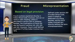 What is Difference Between Fraud amp Misrepresentation [upl. by Atinuj946]