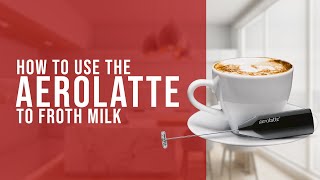 How To Use the AeroLatte To Froth Milk [upl. by Artimid167]