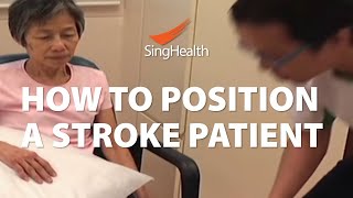 How To Position A Stroke Patient [upl. by Ecnerret888]