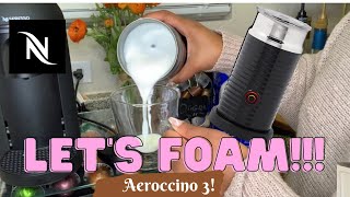 How To Foam Milk With Aeroccino 3 Make Coffee With Foam Tips amp Tricks  Easy Foamed Latte Recipe [upl. by Orola]