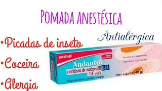 Resenha PomadaAndantol Gel [upl. by Sirahc]