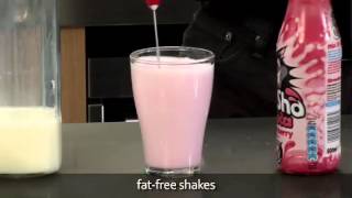 How to make a fat free milkshake using an aerolatte milk frother [upl. by Andonis853]