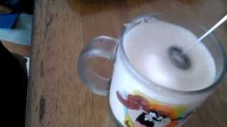 Aerolatte Review Frothing Cold Milk In Under 1 Minute [upl. by Nerahs]